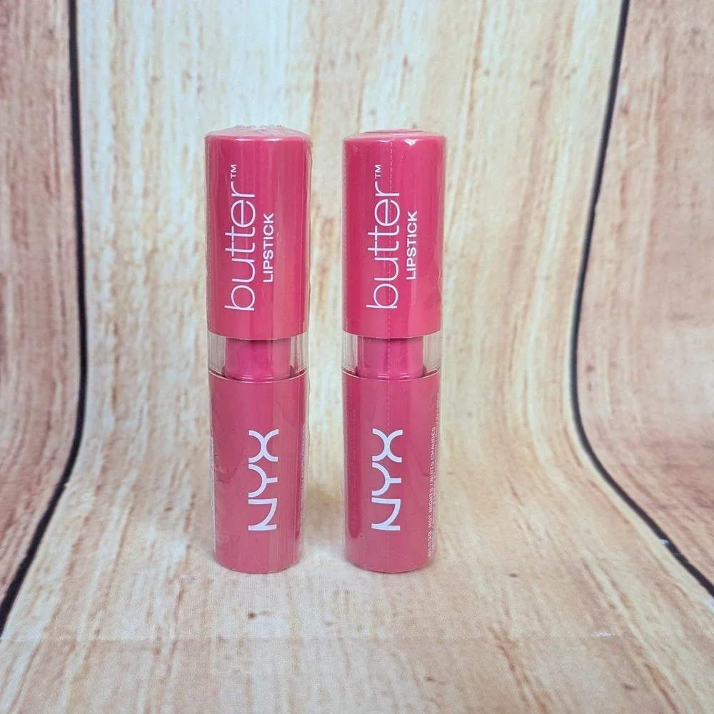 2 PK NYX Butter Lipstic Hot Nights Pink